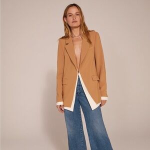 Favorite Daughter The Kelly Blazer Tan Structured Oversized Blazer XXL NWT